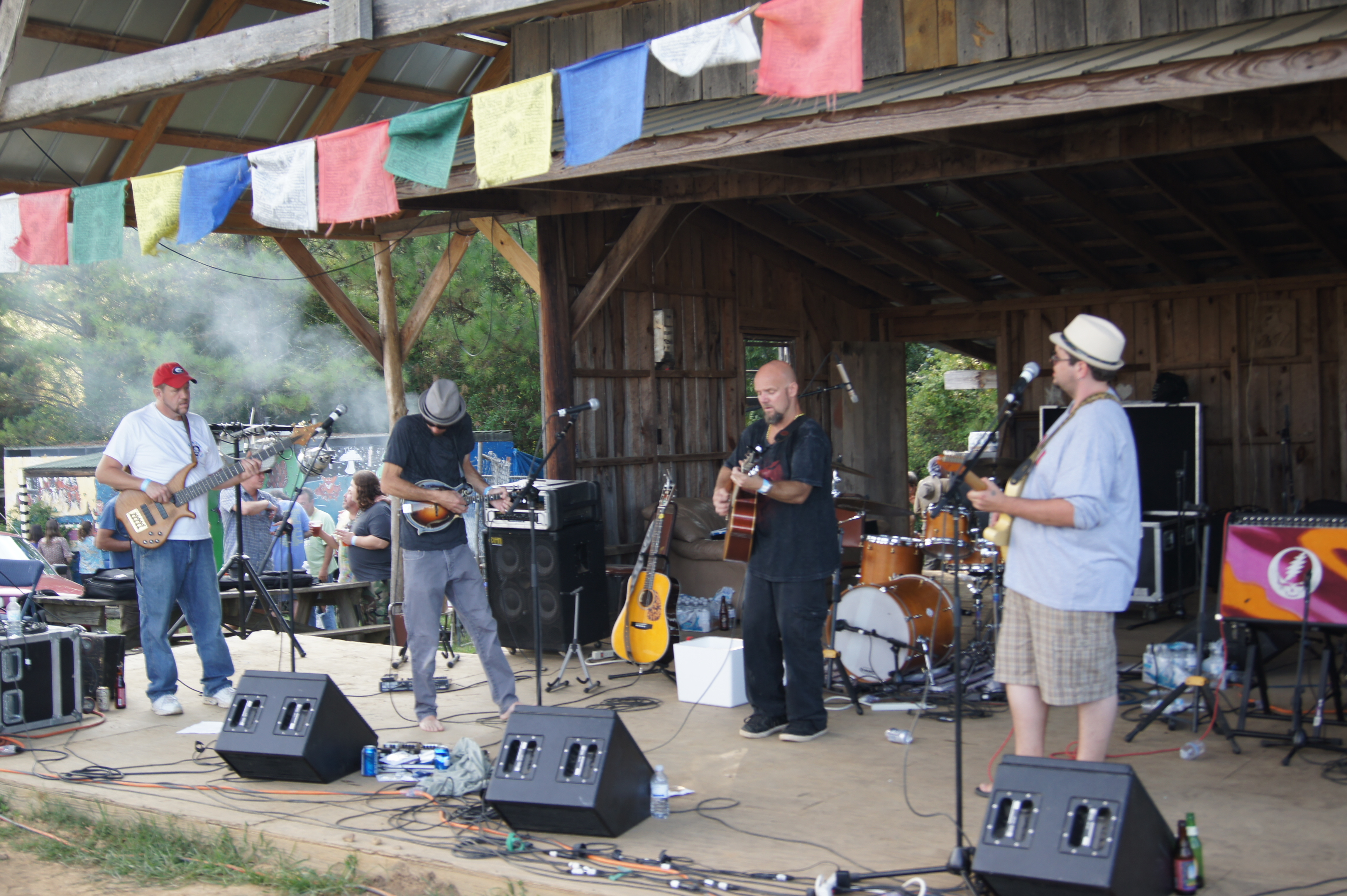 Ralph and friends on stage at Cherokee Farms